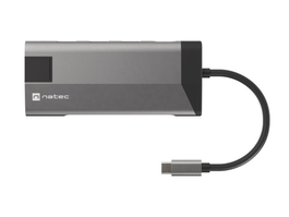 NATEC Fowler Plus USB Tipo C Negro, Gris Lector de Tarjetas de Memoria