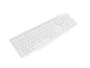 Natec NKL-1949 Teclado de Membrana QWERTY Español Blanco