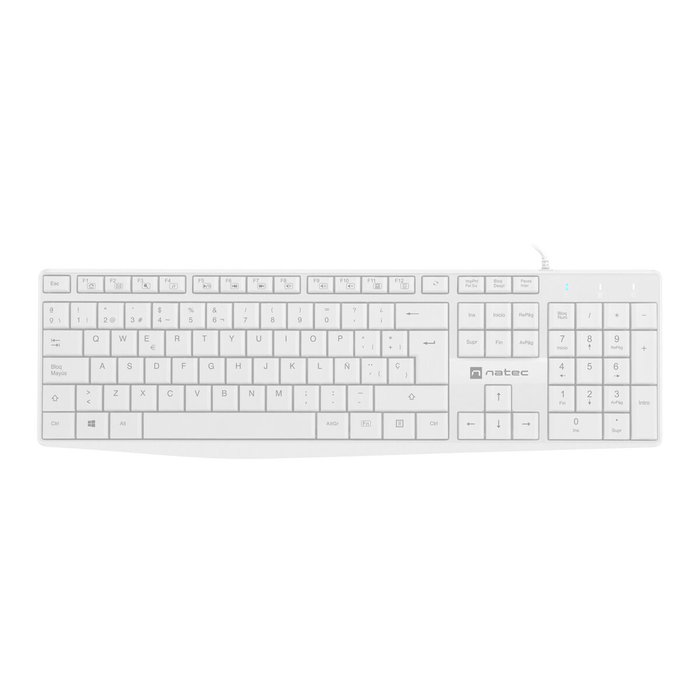 Natec Nautilus Slim NKL-1949 Teclado Blanco Español USB Natec Nautilus Slim NKL-1949 Teclado Blanco Español USB