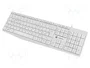 Natec NKL-1949 Teclado de Membrana QWERTY Español Blanco