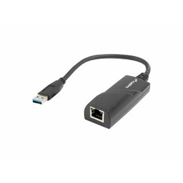 Lanberg NC-1000-01 Adaptador de Red USB-A a RJ-45 Negro