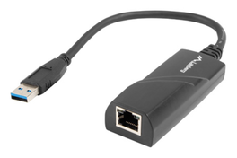 Lanberg nc-1000-01 Adaptador USB-A a RJ-45 Gigabit Ethernet Negro Gigabit