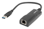Lanberg NC-1000-01 Adaptador de red USB 3.0 a Ethernet RJ45 Gigabit Negro