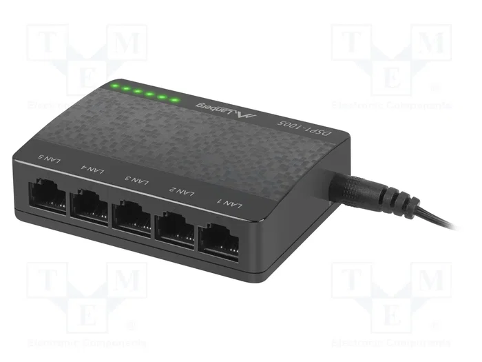 Lanberg DSP1-1005 Switch 5 puertos Gigabit Ethernet no administrado Lanberg DSP1-1005 Switch 5 puertos Gigabit Ethernet no administrado
