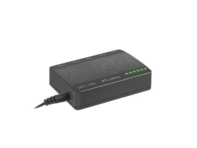 Lanberg DSP1-1005 Switch de 5 puertos Gigabit Ethernet Lanberg DSP1-1005 Switch de 5 puertos Gigabit Ethernet