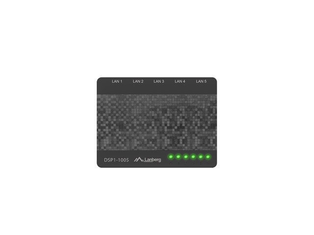 Lanberg DSP1-1005 Switch de 5 puertos Gigabit Ethernet Lanberg DSP1-1005 Switch de 5 puertos Gigabit Ethernet