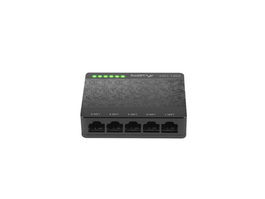 LANBERG DSP1-1005 Switch No Administrado Gigabit Ethernet (10/100/1000) 5 Puertos Negro, Gris
