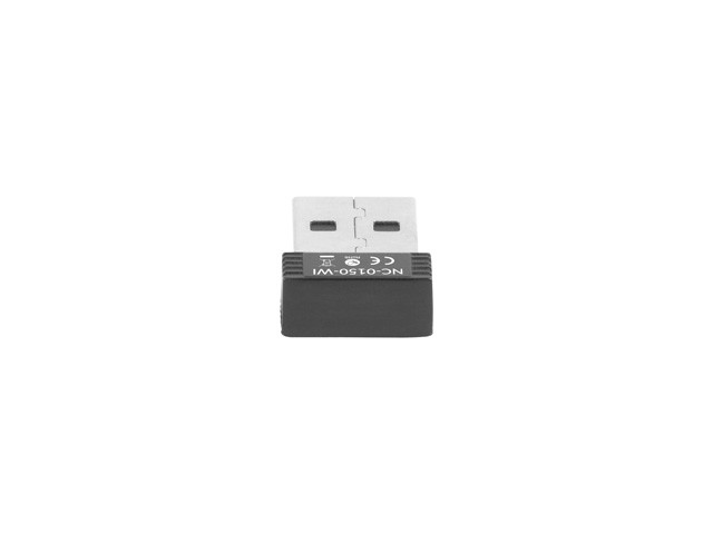LANBERG NC-0150-WI Adaptador de red inalámbrica WLAN 150 Mbit/s USB Negro