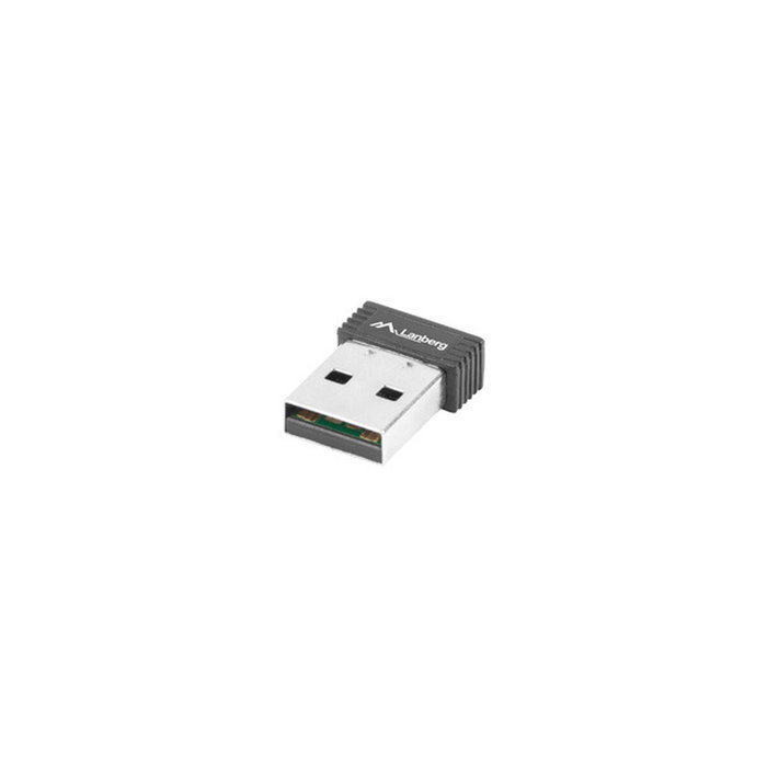 LANBERG NC-0150-WI Adaptador de red inalámbrica WLAN 150 Mbit/s USB Negro