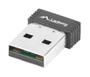 LANBERG NC-0150-WI Adaptador de red inalámbrica WLAN 150 Mbit/s USB Negro
