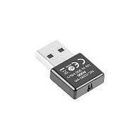 Lanberg NC-0300-WI Adaptador de red inalámbrico USB N300 negro