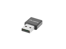 LANBERG NC-0300-WI Adaptador y Tarjeta de Red Inalámbrico USB 2400 Mbit/s Negro