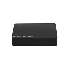 Lanberg DSP2-1005-12V Switch de escritorio 5 puertos Gigabit Ethernet