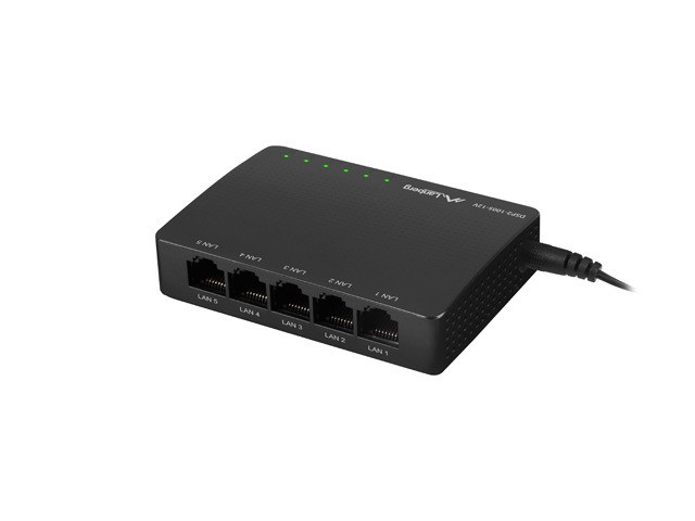 Lanberg DSP2-1005-12V Switch de escritorio 5 puertos Gigabit Ethernet