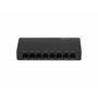 LANBERG DSP2-1008-12V Switch No Administrado 8 Puertos Gigabit Ethernet 12V Negro