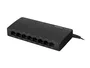 LANBERG DSP2-1008-12V Switch No Administrado 8 Puertos Gigabit Ethernet 12V Negro