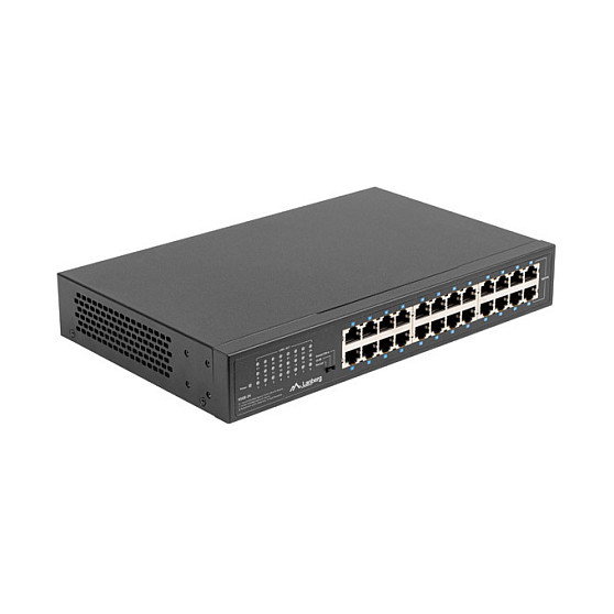 LANBERG RSGE-24 Switch 24 Puertos Gigabit Ethernet 1U Negro