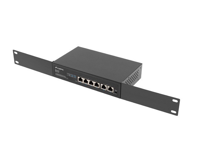 Lanberg RSFE-4P-2FE-60 Switch de 6 puertos con PoE+