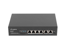 Lanberg RSFE-4P-2FE-60 Switch Fast Ethernet 6 puertos 4 PoE+