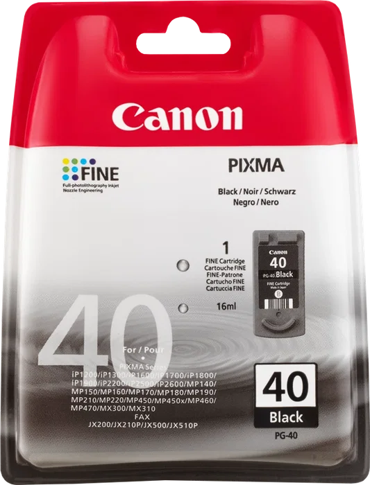 Canon Cartucho de Tinta PG-40 Negro Canon Cartucho de Tinta PG-40 Negro