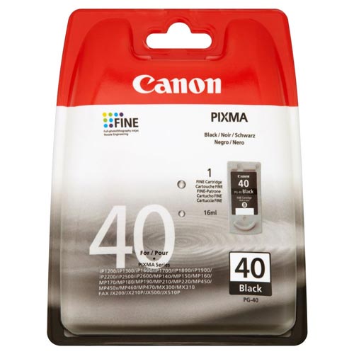 Canon Cartucho de Tinta PG-40 Negro Canon Cartucho de Tinta PG-40 Negro