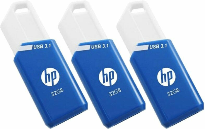 HP Pendrive x755w 32GB Retráctil USB 3.1 con Ranura para Colgar Azul - Pack 3 Unidades HP Pendrive x755w 32GB Retráctil USB 3.1 con Ranura para Colgar Azul - Pack 3 Unidades