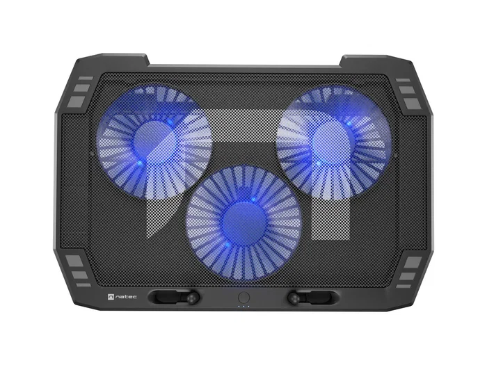 NATEC Oriole Base de Refrigeración para Portátiles de 17.3 pulgadas, 3 Ventiladores, Negro