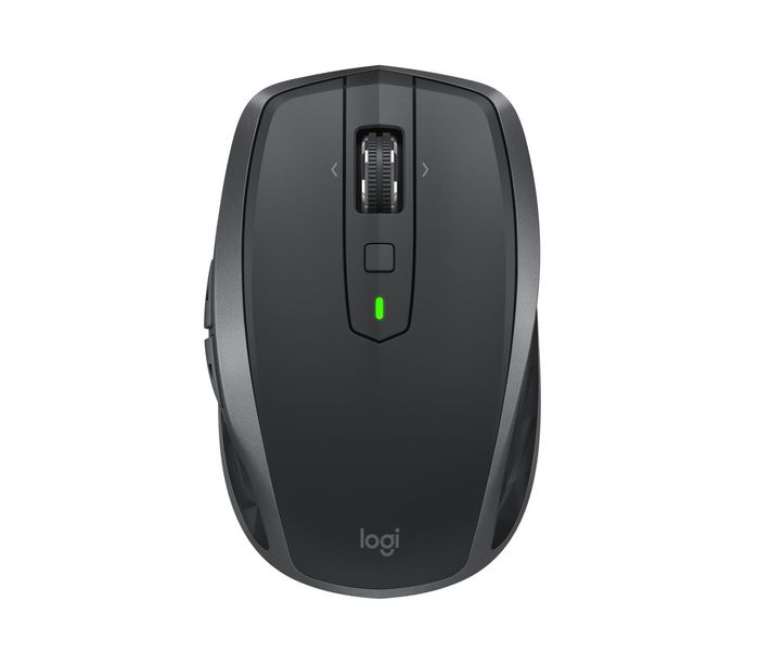 Logitech Ratón Inalámbrico MX Anywhere 2S, RF Wireless + Bluetooth, Sensor Darkfield, Grafito, Diseño Compacto Móvil