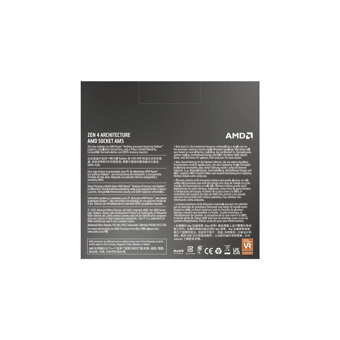 AMD Ryzen 9 7900X Procesador 4,7 GHz 64 MB L3 Socket AM5 Caja