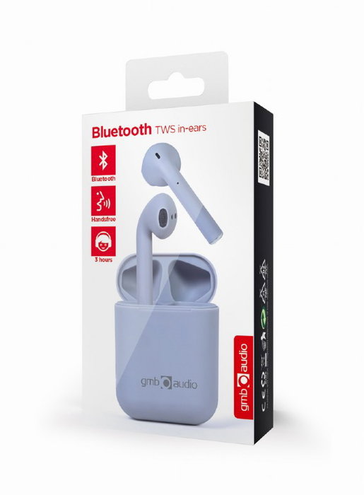 GEMBIRD Auriculares Inalámbricos TWS Bluetooth Gris - Auriculares TWS BT Gembird Gris