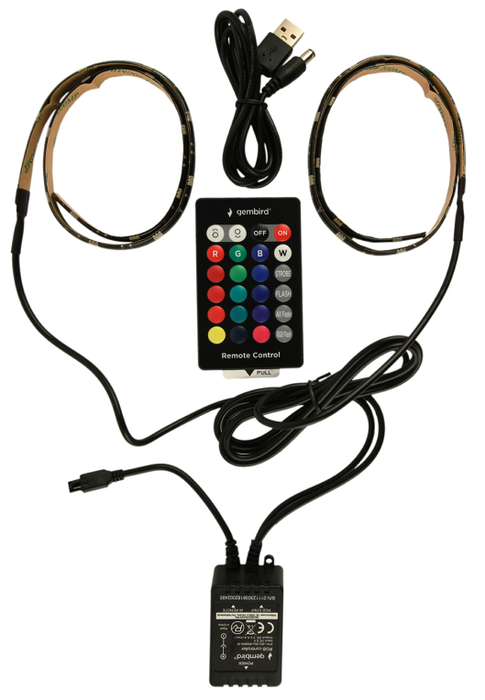 GEMBIRD Regleta Luminosa Universal LED RGB USB Interior 500 mm GEMBIRD Regleta Luminosa Universal LED RGB USB Interior 500 mm