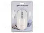 Gembird MUS-4B-06-WS Ratón Óptico Ambidextro Blanco