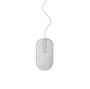 Gembird MUS-4B-06-WS Ratón Óptico USB para Oficina, Ambidiestro, 4 Botones, 1200 DPI, Cable 1.35m, Blanco/Plata