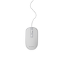 Gembird MUS-4B-06-WS Ratón Óptico Ambidextro Blanco y Plata