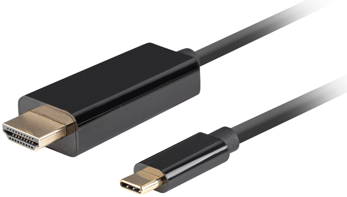 Lanberg Cable USB-C a HDMI 1,8 m 4K 60Hz Negro Lanberg Cable USB-C a HDMI 1,8 m 4K 60Hz Negro