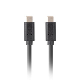 Lanberg CA-CMCM-32CU-0005-BK Cable USB Tipo C a Tipo C 0.5m Negro USB 3.2 Gen 2 (3.1 Gen 2)