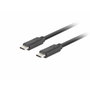 Lanberg Cable USB-C a USB-C 3.2 Gen 2 de 0,5 m Negro