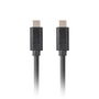 Lanberg CA-CMCM-32CU-0010-BK Cable USB C a USB C, 1 m, USB 3.2 Gen 2 (3.1 Gen 2), Negro