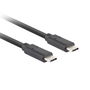 Lanberg CA-CMCM-32CU-0010-BK Cable USB C a USB C, 1 m, USB 3.2 Gen 2 (3.1 Gen 2), Negro