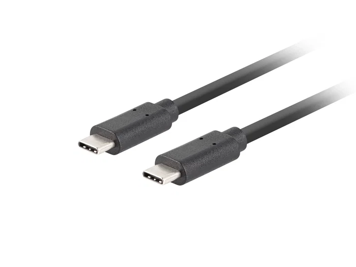Lanberg Cable USB-C CA-CMCM-32CU-0010-BK 1 m USB 3.2 Gen 2 (3.1 Gen 2) Macho a Macho Negro - PD 100W Lanberg Cable USB-C CA-CMCM-32CU-0010-BK 1 m USB 3.2 Gen 2 (3.1 Gen 2) Macho a Macho Negro - PD 100W
