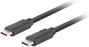 Lanberg Cable USB C a USB C 3.2 Gen 2 PD 100W 1m Negro