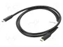 Lanberg Cable USB C a USB C 3.2 Gen 2 1m Negro