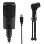 Woxter Mic Studio 50 Micrófono de estudio Negro con Trípode