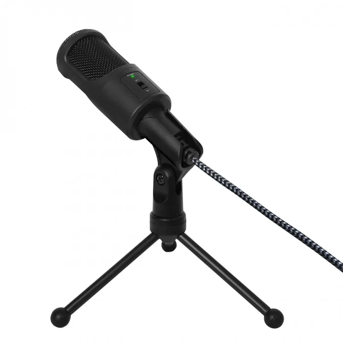 Woxter Mic Studio 50 Micrófono de estudio Negro con Trípode Woxter Mic Studio 50 Micrófono de estudio Negro con Trípode