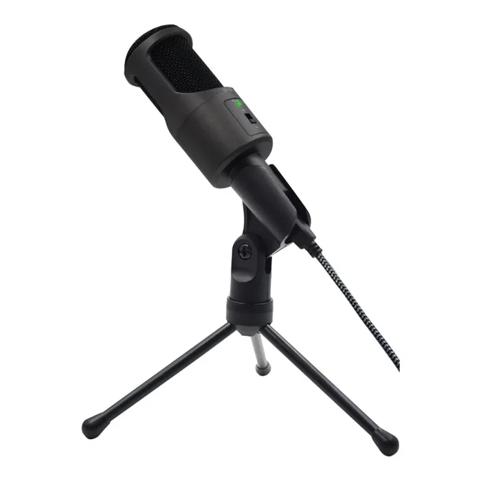Woxter Mic Studio 50 Micrófono de estudio Negro con Trípode Woxter Mic Studio 50 Micrófono de estudio Negro con Trípode