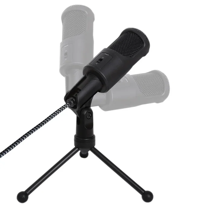 Woxter Mic Studio 50 Micrófono de estudio Negro con Trípode Woxter Mic Studio 50 Micrófono de estudio Negro con Trípode