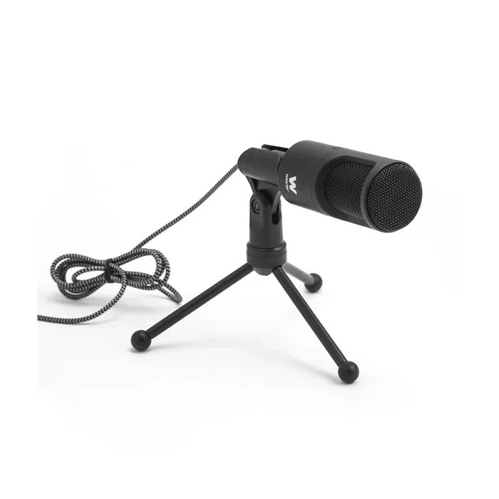 Woxter Mic Studio 50 Micrófono de estudio Negro con Trípode Woxter Mic Studio 50 Micrófono de estudio Negro con Trípode