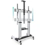 TooQ Soporte de Suelo FS20300M-B para TV de 60 a 100 Pulgadas, Inclinable y Ajustable, Hasta 100kg