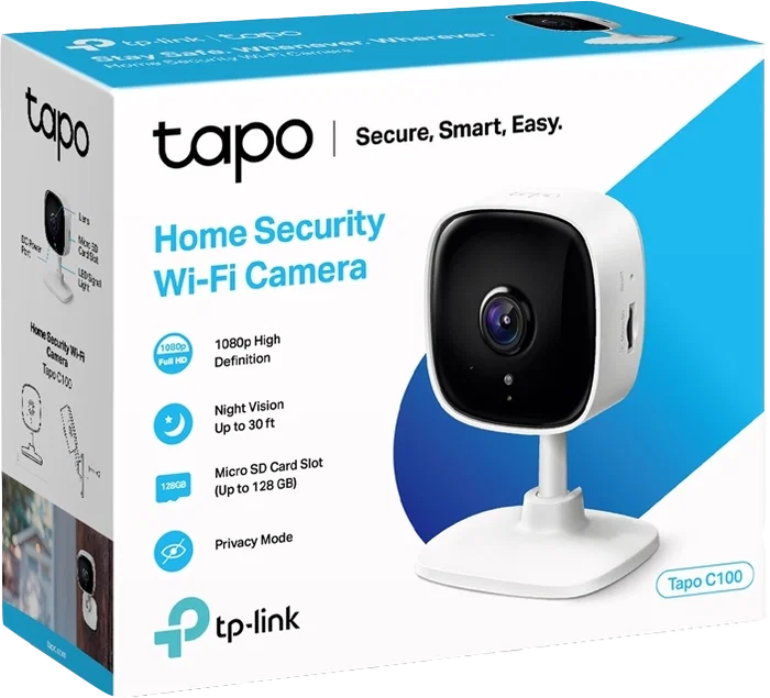 TP-Link Tapo C110 Cámara de vigilancia interior Full HD 1080p Visión nocturna Detección de movimiento Audio bidireccional TP-Link Tapo C110 Cámara de vigilancia interior Full HD 1080p Visión nocturna Detección de movimiento Audio bidireccional