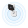 TP-Link Tapo C110 Cámara IP de Seguridad Interior 3MP Full HD 1080p WiFi, Color Blanco/Negro para Escritorio